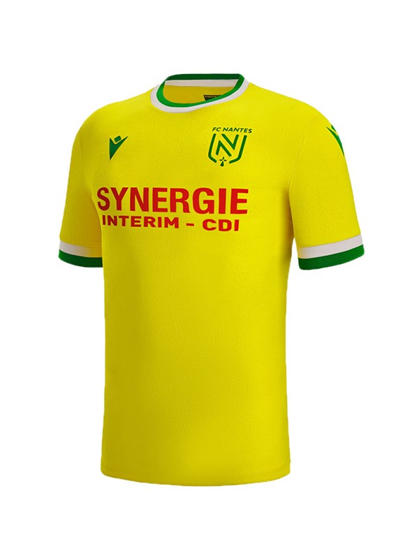 Nantes home jersey first soccer uniform men's football kit top shirt 2022-2023